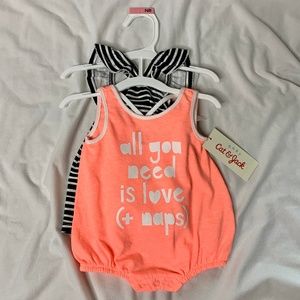 Newborn Girl Tank Top and Bodysuit Set